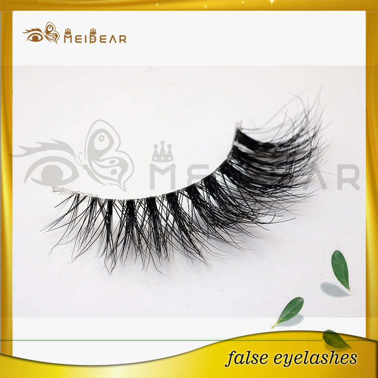  Private Label Natural Looking 3D Real Mink Fur Eye Lashes